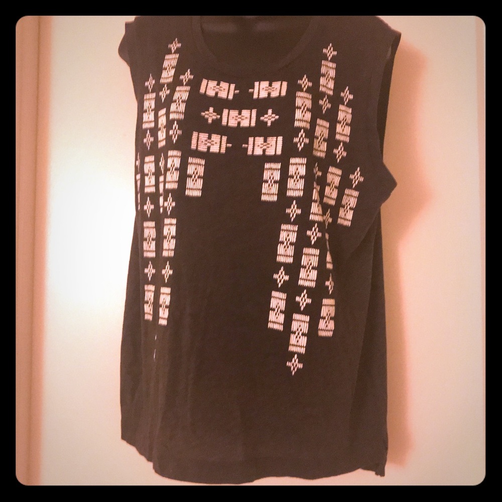 J. Crew Collection Tee. Aztec print. Size large.